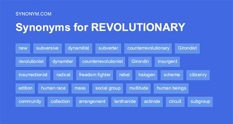 revolutionary synonym
